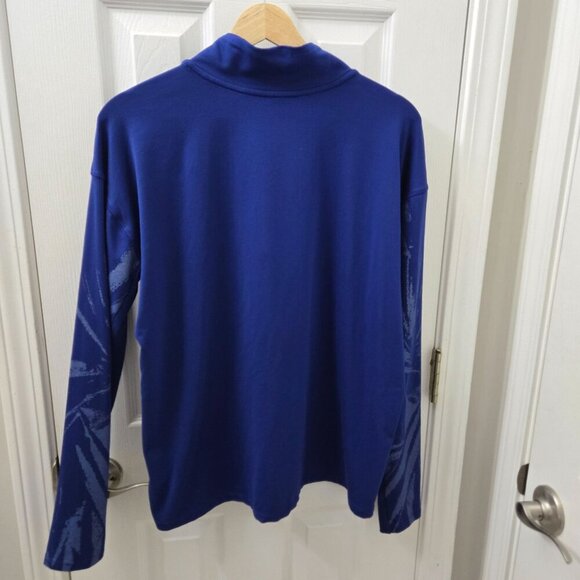 Nike Dri-Fit Element Flash Running 1/4 Zip Shirt Womens Large Blue Mockneck - Picture 2 of 8
